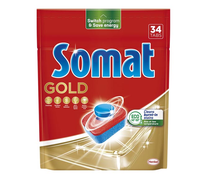 SOMAT dishwasher detergent Gold 34 tabs 598.4g