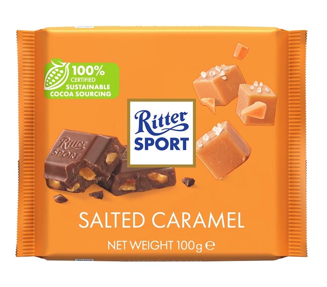 RITTER SPORT chocolate 100g – Salted Caramel