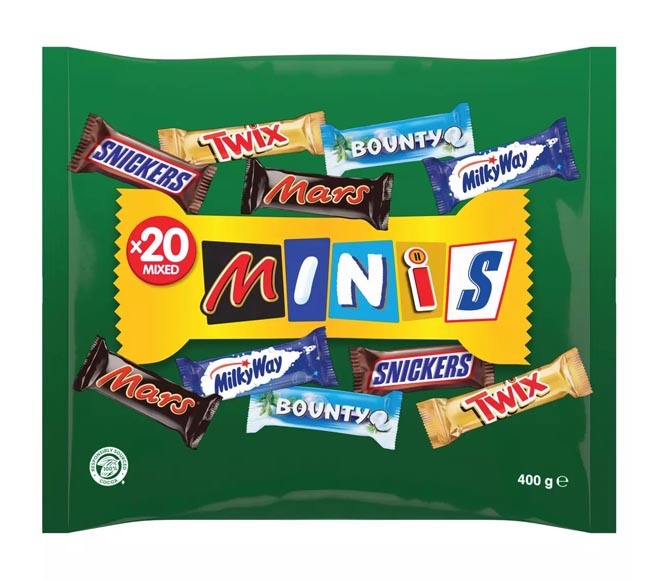 MARS mixed minis chocolates x20pcs 400g