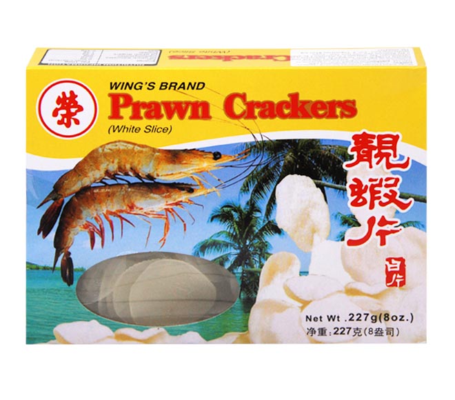 WING’S prawn crackers 227g