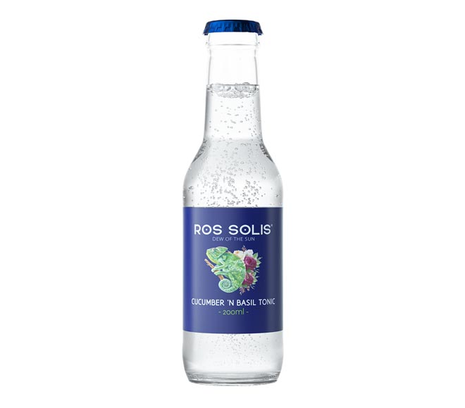 glass ROS SOLIS tonic water 200ml – Cucumber ‘N Basil