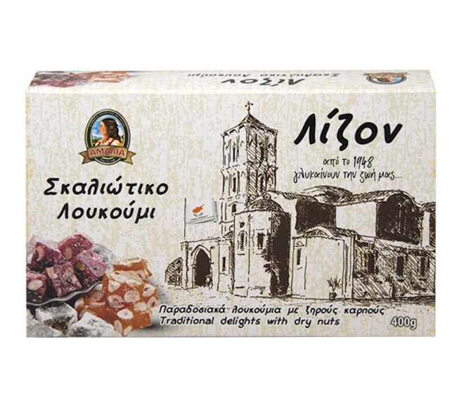 sweets AMALIA Lizon Loukoumi Skaliotiko 400g