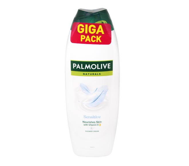 PALMOLIVE Naturals shower & bath cream 2x650ml – Sensitive (Giga Pack)