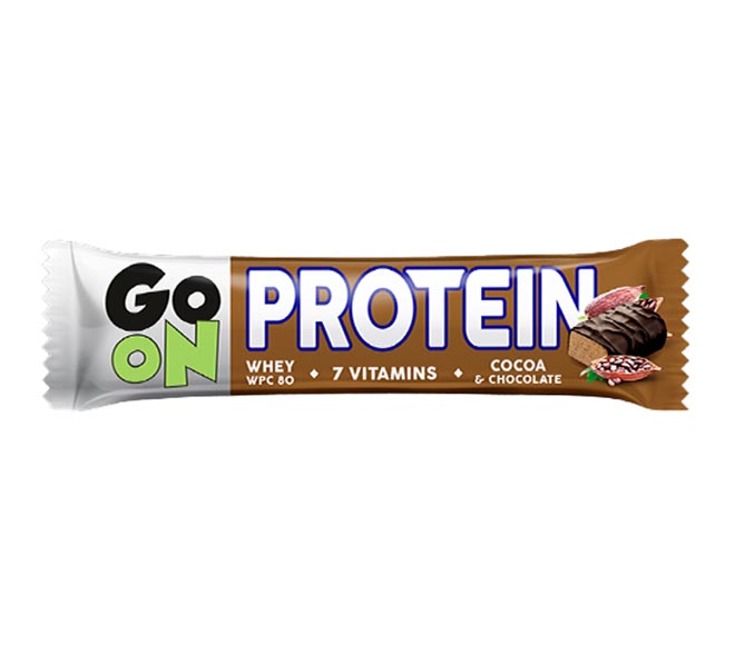 GO ON bar Protein 7 Vitamins 50g – Cocoa & Chocolate