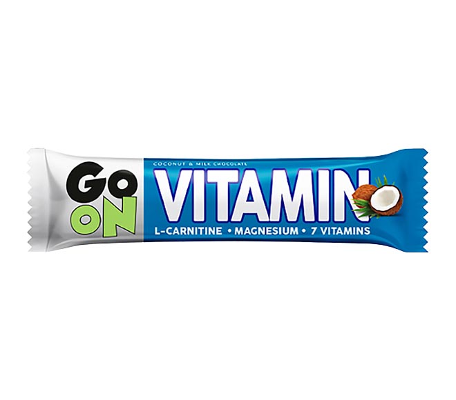 GO ON bar Protein 7 Vitamins 50g – Coconut & Milk Chocolate