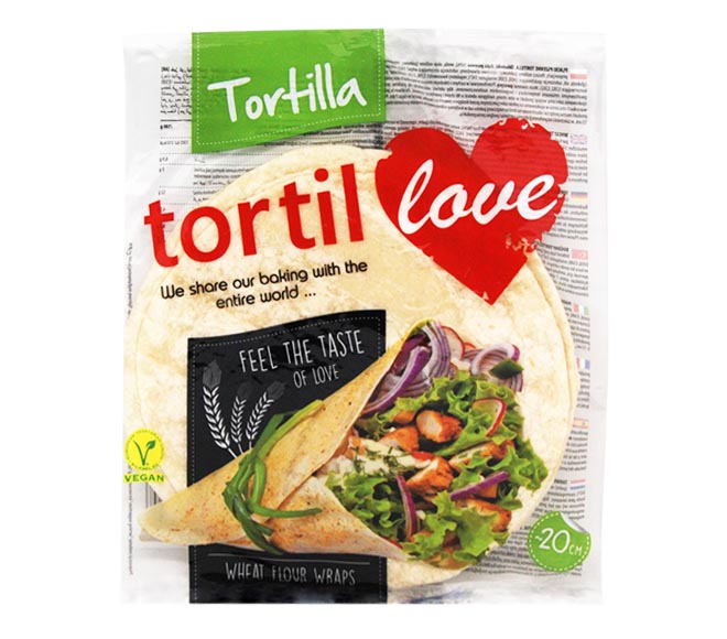 TORTILLOVE wheat flour tortillas 240g 4pcs (19cm)