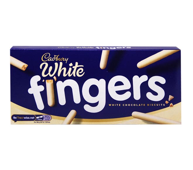 CADBURY Fingers white chocolate biscuits 114g