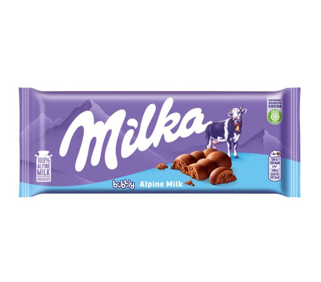 MILKA milk chocolate 95g – Bubly Alpine Milk