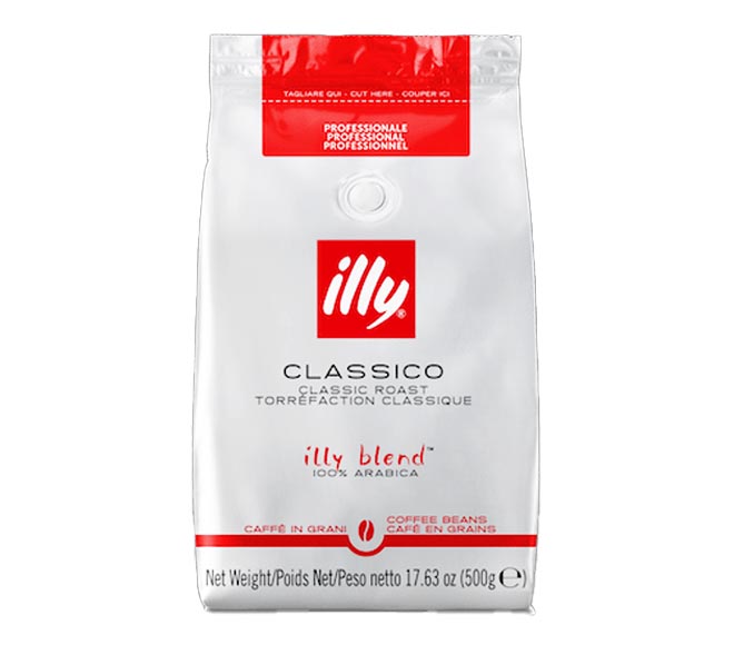 ILLY CLASSICO coffee beans 500g (intensity 5)