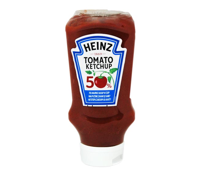 ketchup HEINZ 50% less sugar & salt 550g