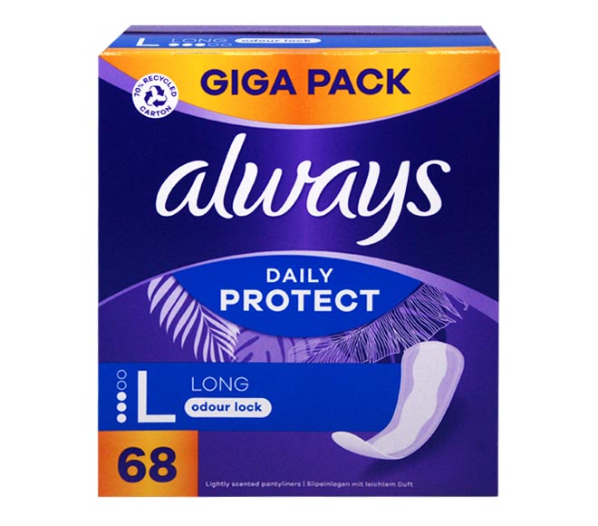 ALWAYS Daily Protect Giga Pack long 68pcs