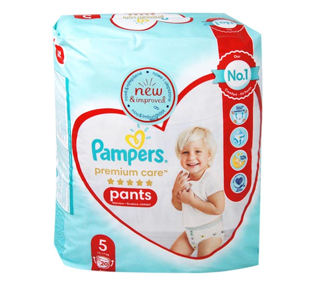 PAMPERS premium care pants S5 12-17Kg 20pcs