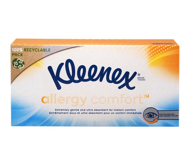 KLEENEX facial tissues ALLERGY COMFORT 56 sheets x 3ply