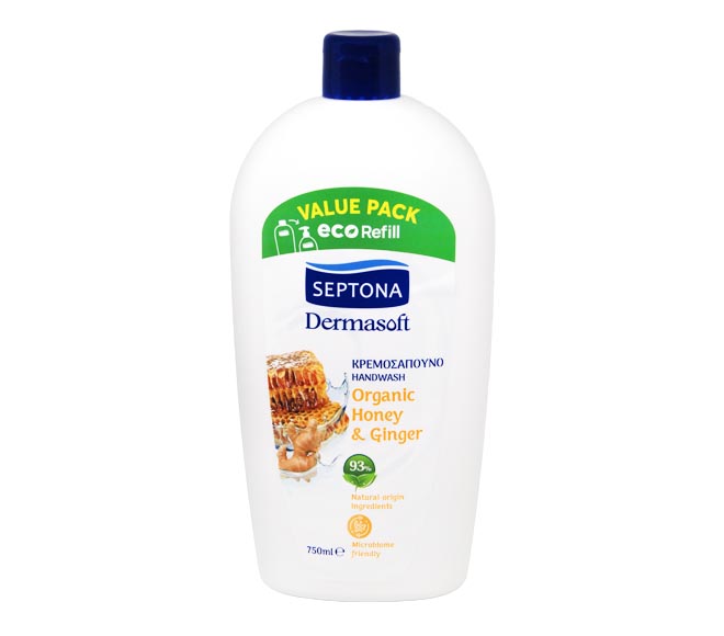 SEPTONA Liquid handsoap 750ml – Organic Honey & Ginger