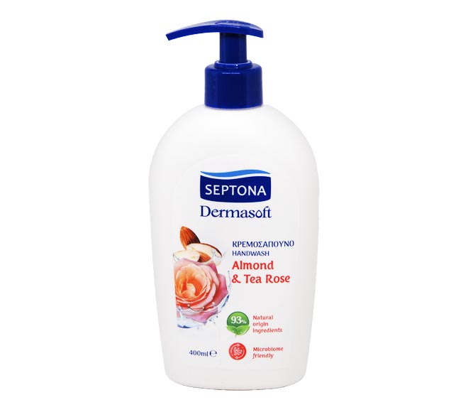 SEPTONA Liquid handsoap pump 400ml – Almond & Tea Rose