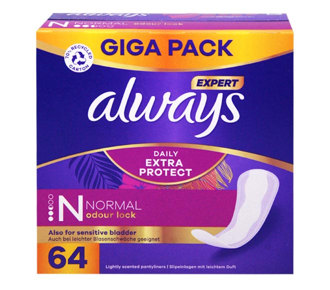 ALWAYS Daily Extra Protect Giga Pack normal 64pcs