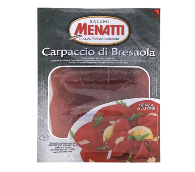 SALUMI MENATTI VALTELLINA Carpaccio Breasaola sliced 100g