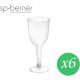 SP BERNER Champagne plastic cups 200ml x 6pcs