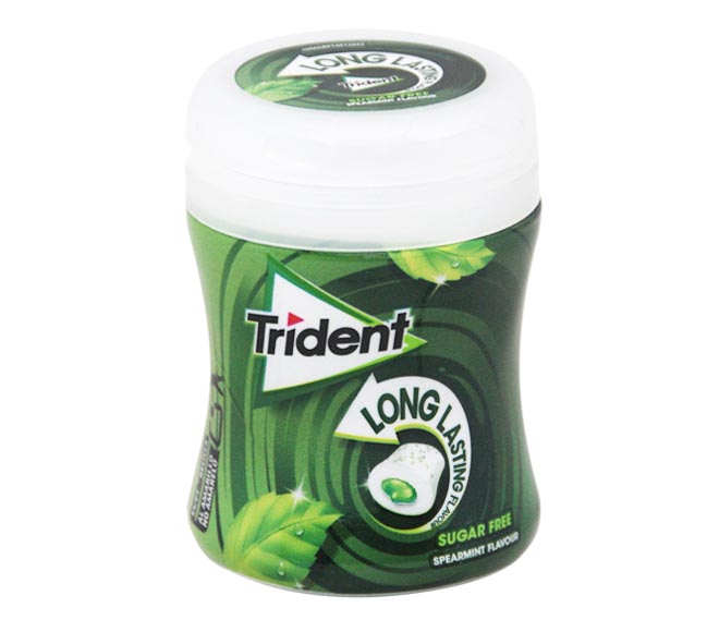 gum TRIDENT long lasting spearmint sugar free 50.6g