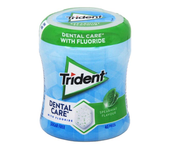 gum TRIDENT dental care spearmint sugar free 68g