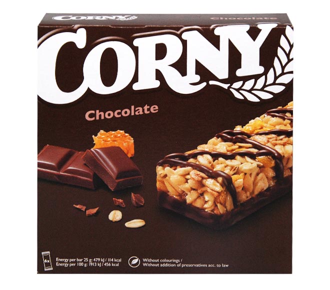 CORNY bars 6X25g – Chocolate