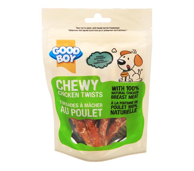 dog GOOD BOY chewy twists with chicken 90g