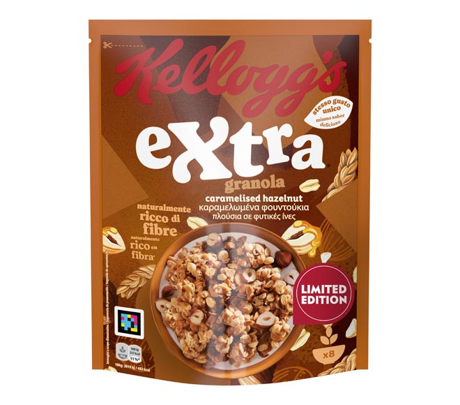 granola KELLOGGS extra Caramelized Hazelnuts 375g