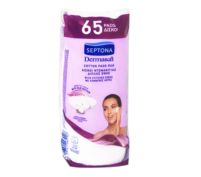 SEPTONA Dermasoft cotton pads duo 65pcs