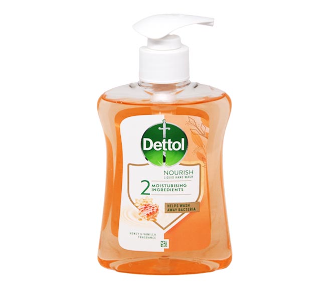 DETTOL Liquid handsoap antibacterial pump 250ml – Honey & Vanilla