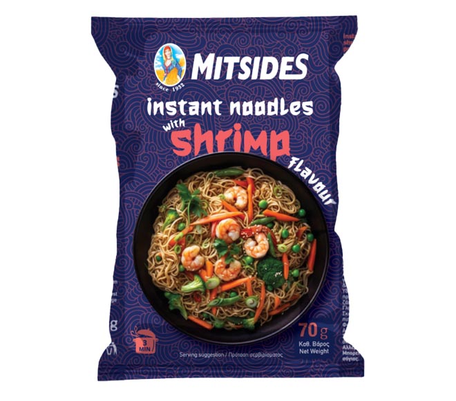 noodles MITSIDES instant shrimp flavour 70g