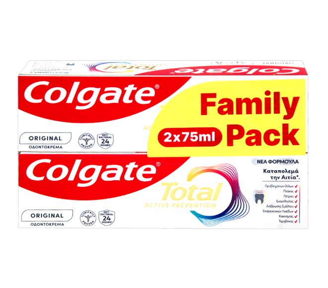 toothpaste COLGATE 2x75ml Family Pack – Total