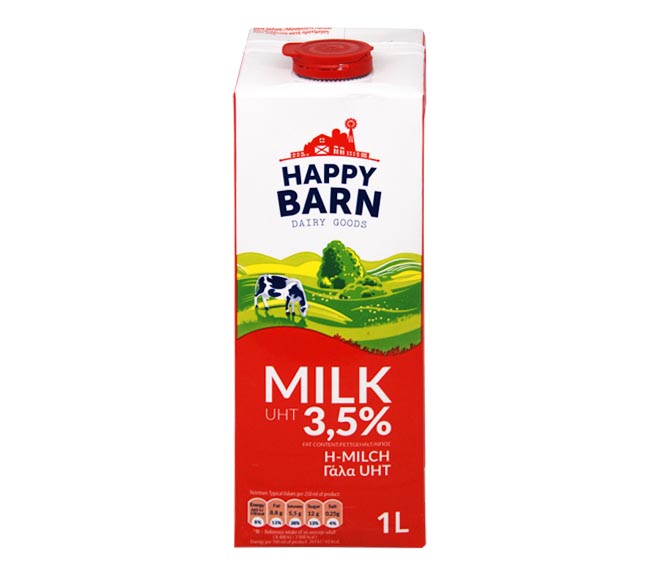 long life HAPPY BARN full milk 3.5%  fat 1L