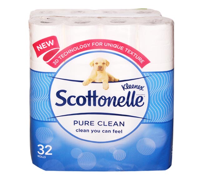 KLEENEX Scottonelle Pure Clean Mega toilet paper white 150 sheets x 2ply 32pcs