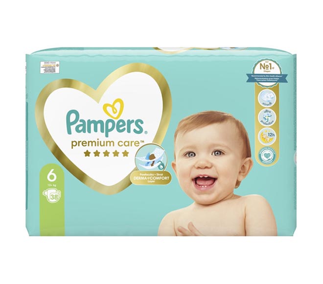 PAMPERS premium care S6 13+Kg 26pcs