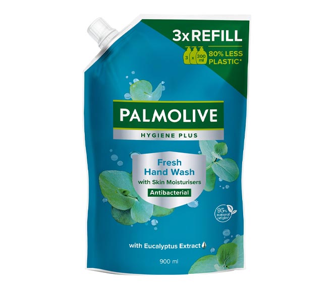 PALMOLIVE liquid hand wash refill 900ml – Antibacterial with Eucaliptus Extract