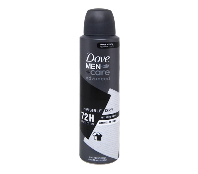 DOVE Men deodorant spray 150ml – Invisible Dry