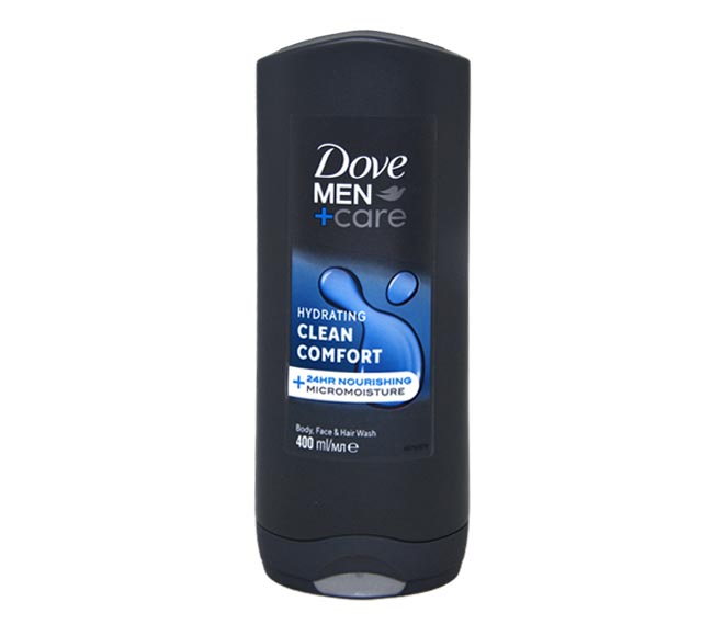 DOVE Men shower gel 400ml – Hydrating Clean Comfort