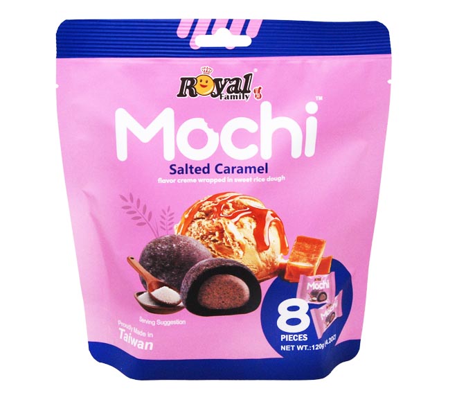 MOCHI flavor creme wrapped in sweet rice dough 120g – Salted Caramel