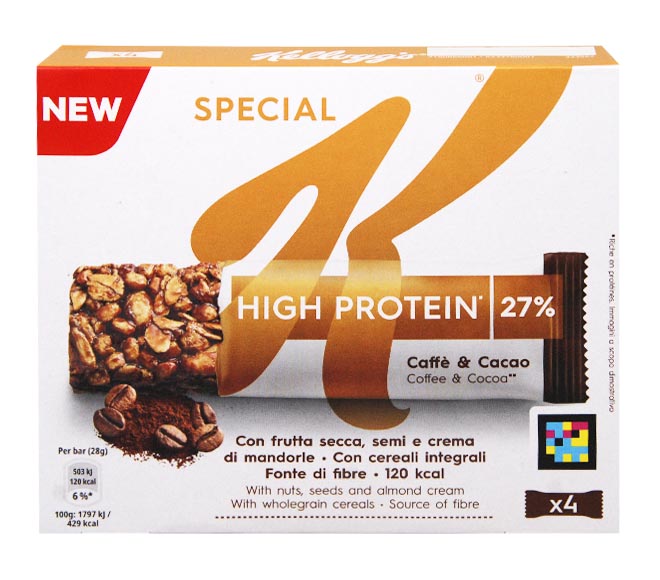 KELLOGGS bars Special K Protein with almond butter 4x28g – Coffee & Cocoa