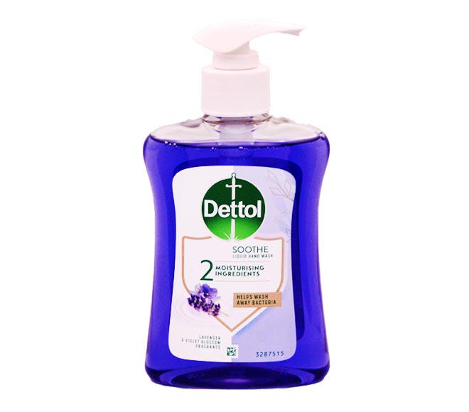 DETTOL Liquid handsoap antibacterial pump 250ml – Lavander & Violet Blossom