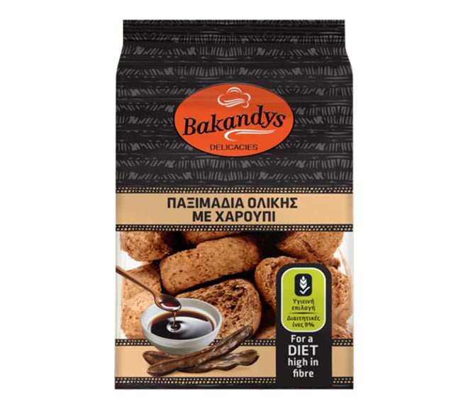 BAKANDYS wholemeal crisp rolls with carob 250g