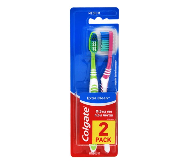 toothbrush COLGATE Extra Clean medium (Duo Pack)