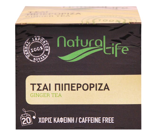 tea NATURAL LIFE (20pcs) 26g – Ginger (100% natural herbs caffeine free)