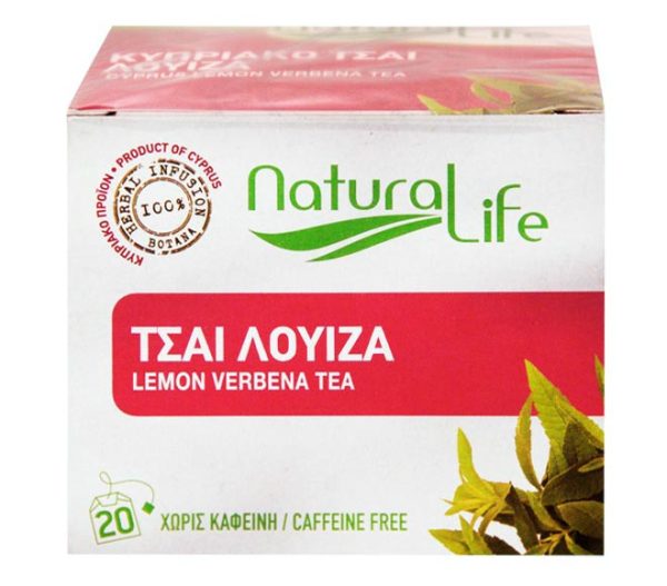 tea NATURAL LIFE (20pcs) 26g - Lemon Verbena (100% natural herbs caffeine free)