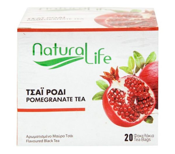 tea NATURAL LIFE (20pcs) 26g - Pomegranate flavoured Black Tea