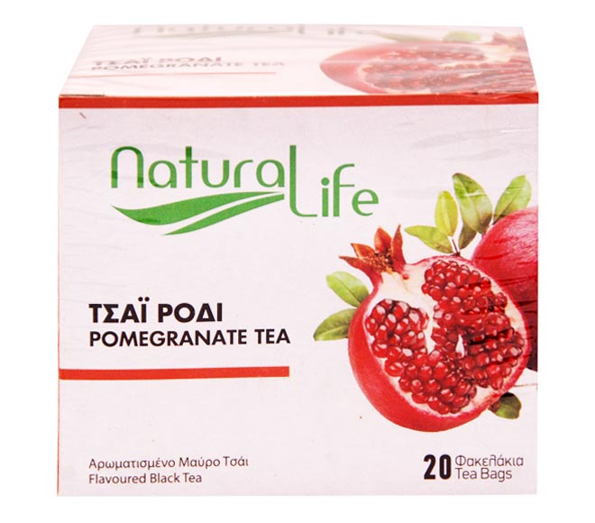 tea NATURAL LIFE (20pcs) 26g – Pomegranate flavoured Black Tea