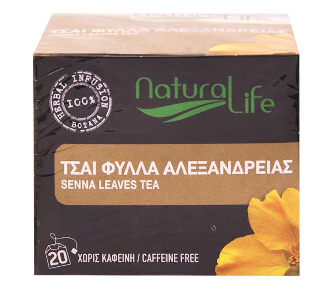 tea NATURAL LIFE (20pcs) 26g – Sena Leaves (100% natural herbs caffeine free)