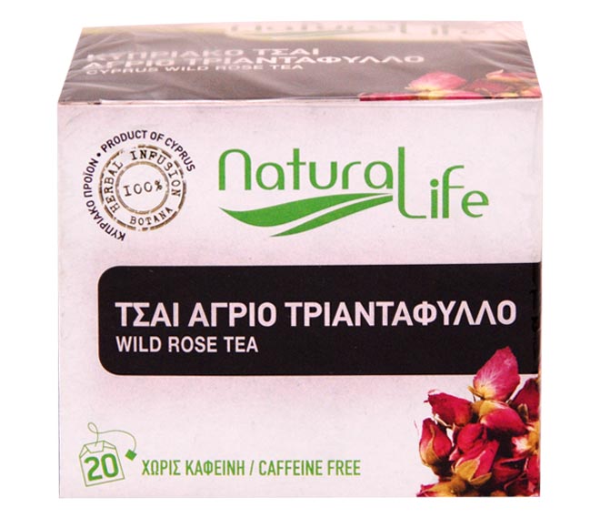 tea NATURAL LIFE (20pcs) 26g – Wild Rose (100% natural herbs caffeine free)