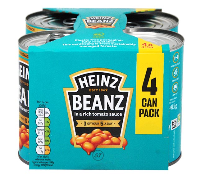 HEINZ beans 4 x 415g