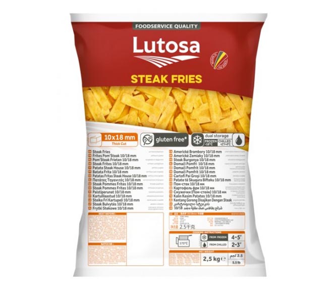 LUTOSA Steak Fries 2.5kg